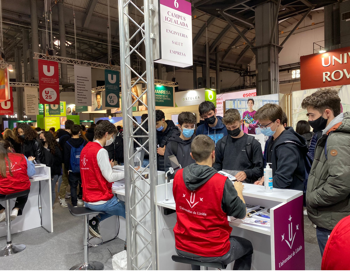 Estand de la Universitat de Lleida al Saló de l'Ensenyament