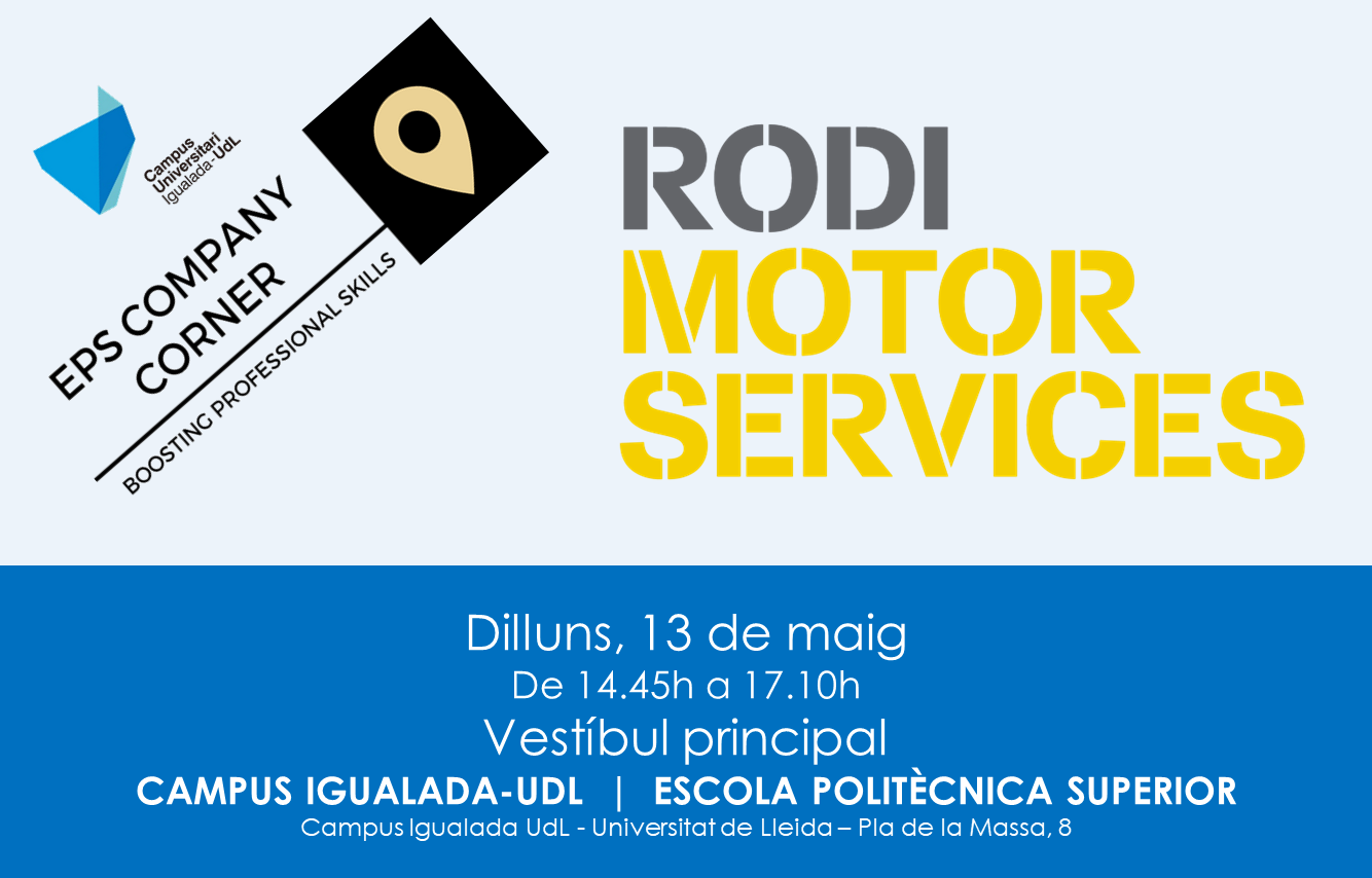 Rodi Motor Services a l'EPS Company Corner, al Campus d'Igualada 20240513_EPS Company Corner_Campus Igualada_RODI MOTOR SERVICES