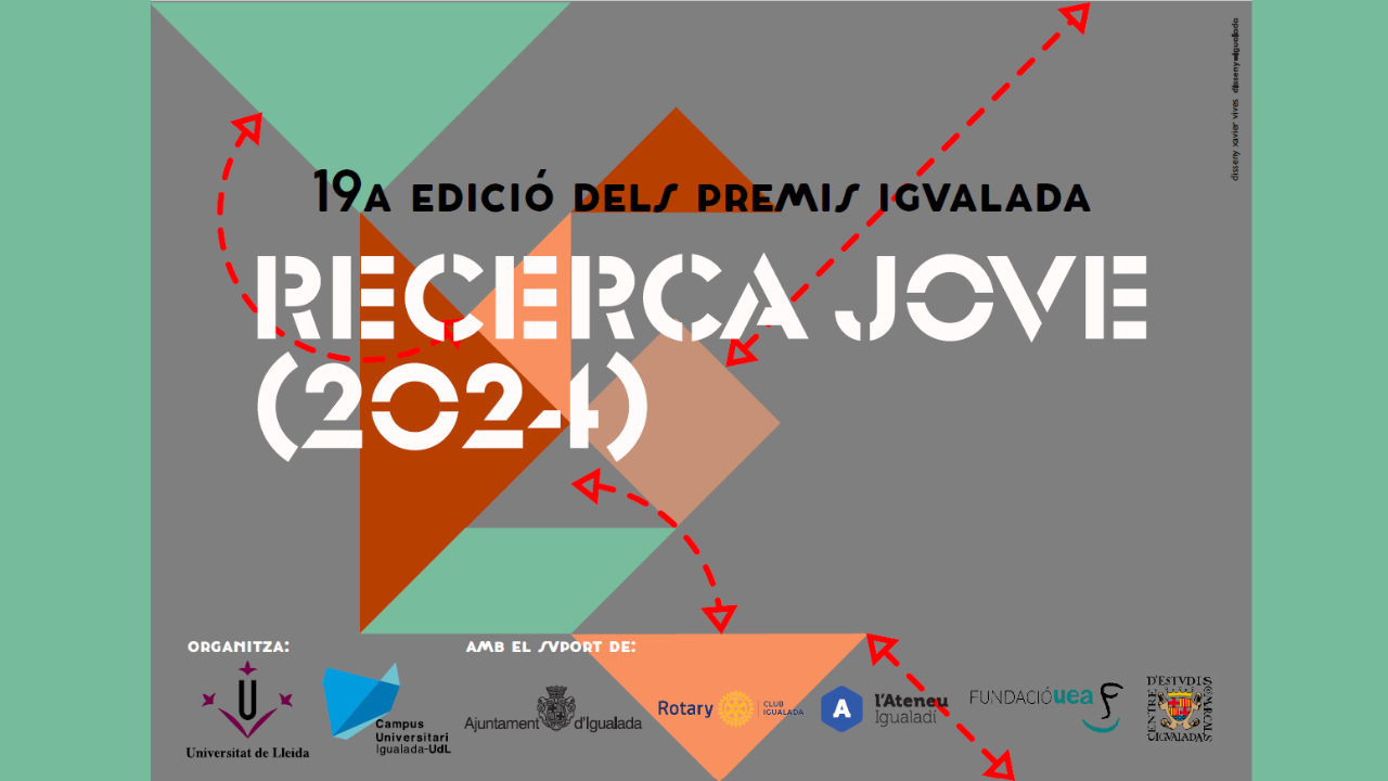 Premis Igualada Recerca Jove 2024 Carrusel cartell sobre fons verd final