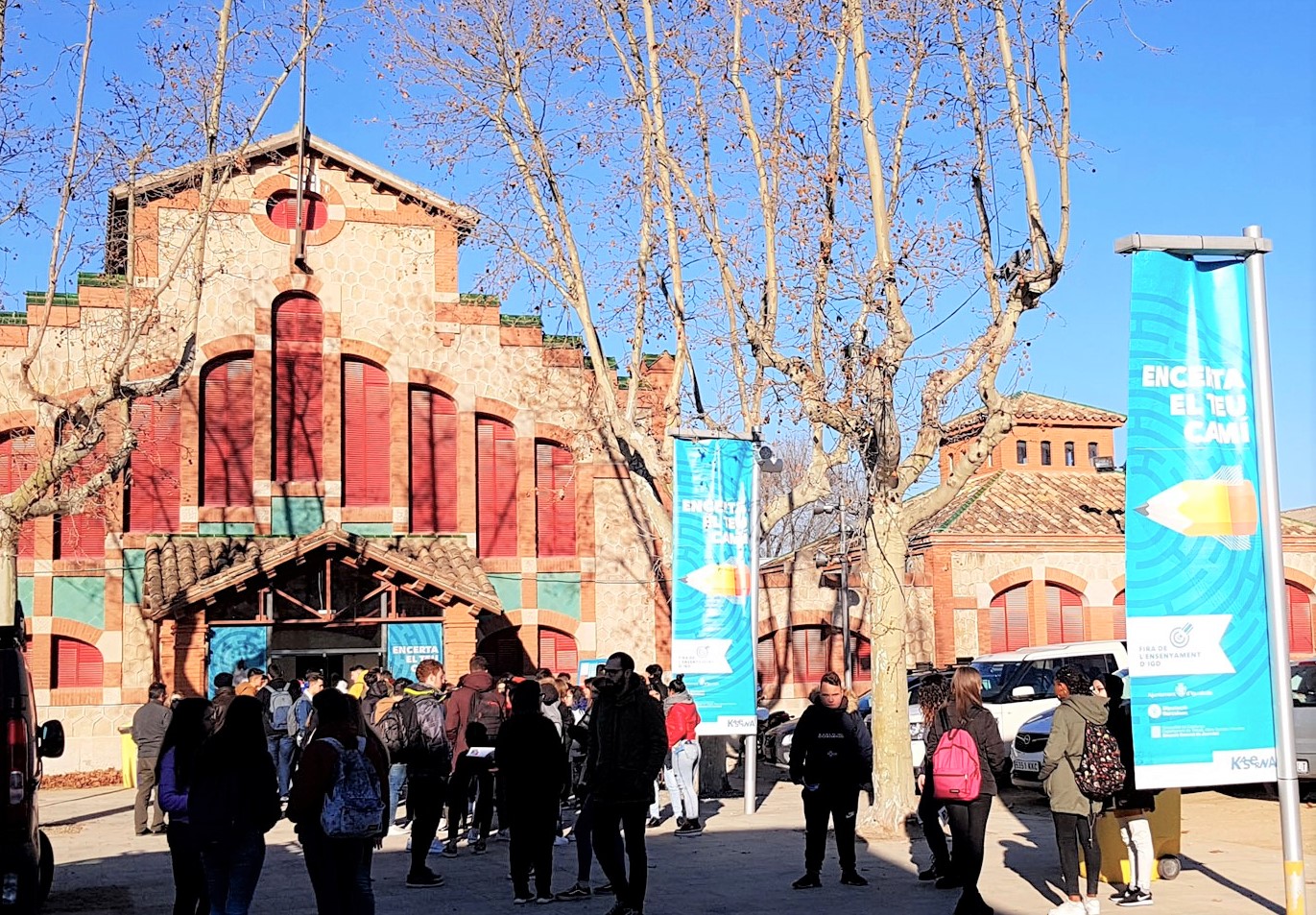 Imatge de la porta d'entrada de la Fira de l'Ensenyament d'Igualada Imatge FiraEnsenyamentEscorxador