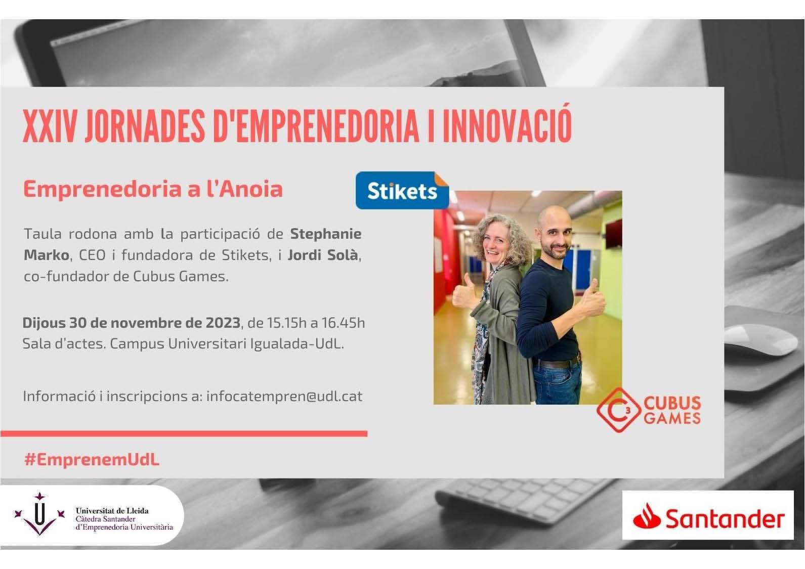 XXIV Jornada Emprenedoria i Innovacio XXIV Jornada Emprenedoria i Innovacio
