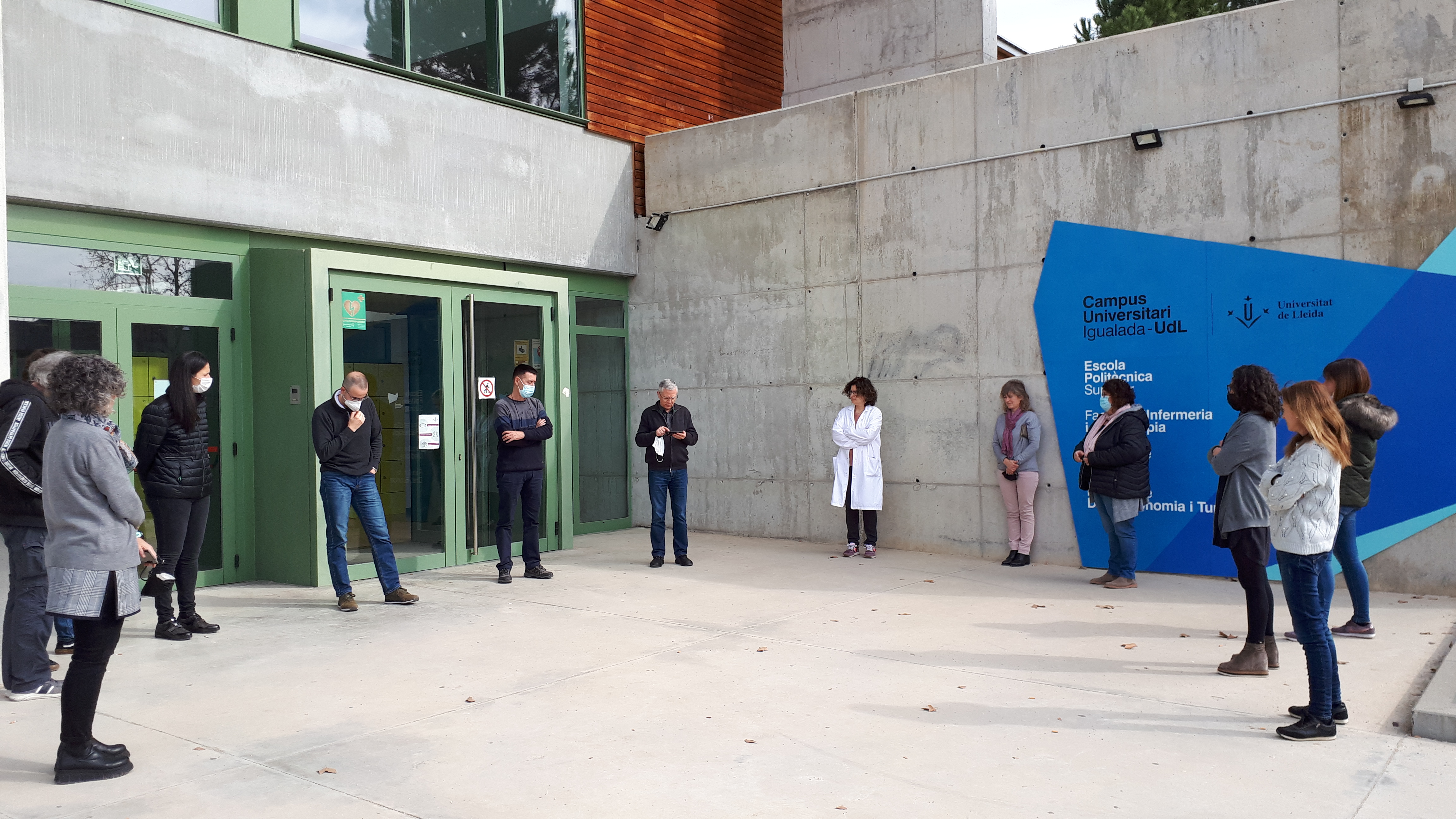 Els concentrats al Campus d'Igualada