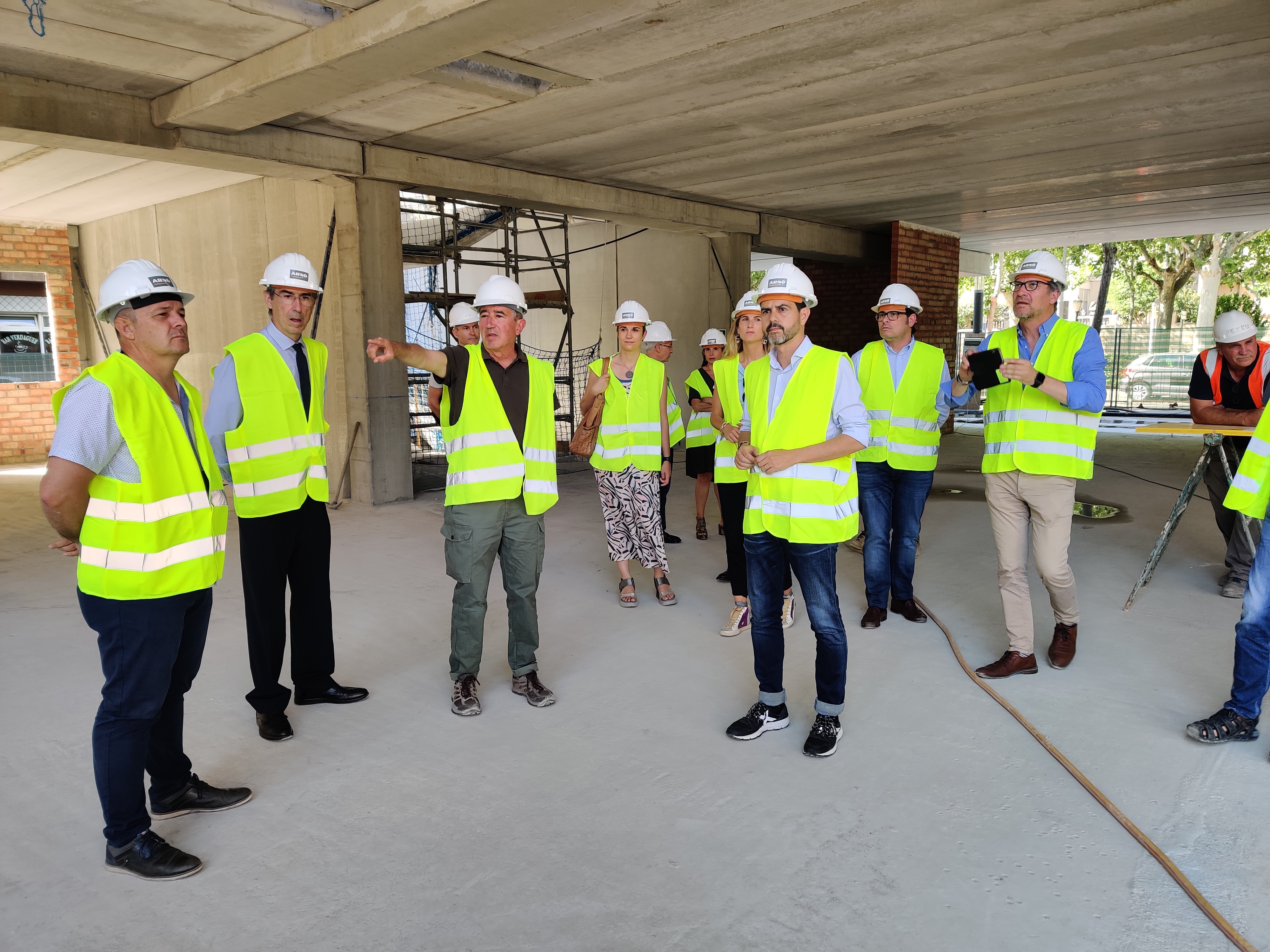 Visita a les obres del nou Campus Salut al Passeig Verdaguer d'Igualada